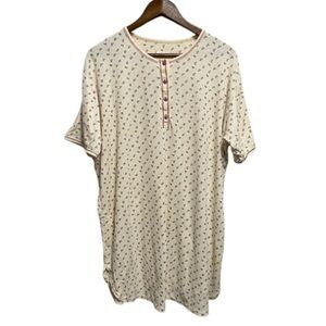 Wonderbra Vintage Yellow and Pink Floral Nightgown Women’s XL